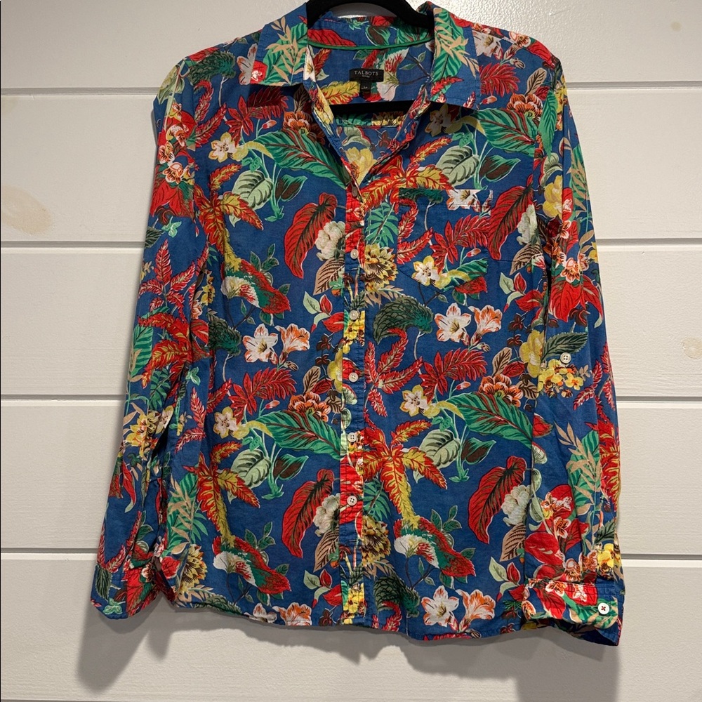 Talbots Multicolor Floral Blouse